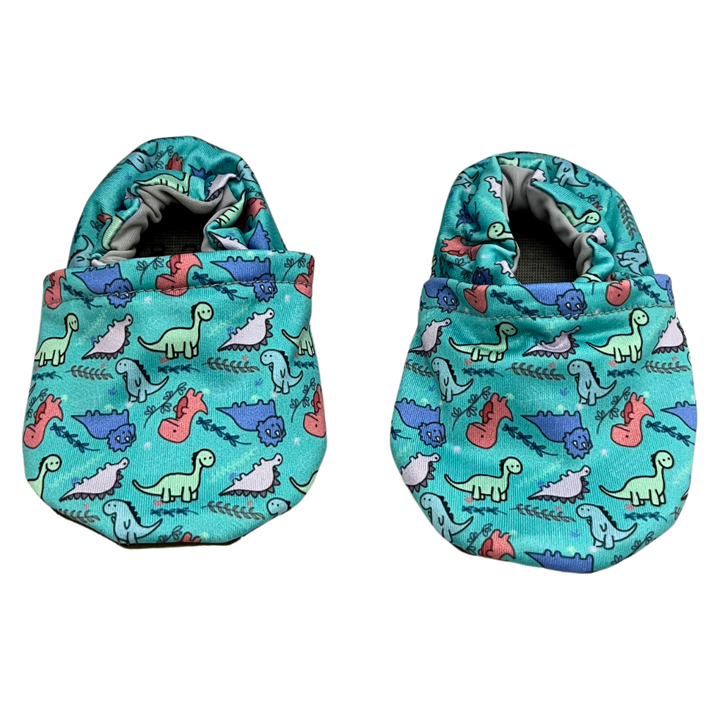 Baby Dino Swim Shoes with soft, non-slip rubber soles - Cabooties