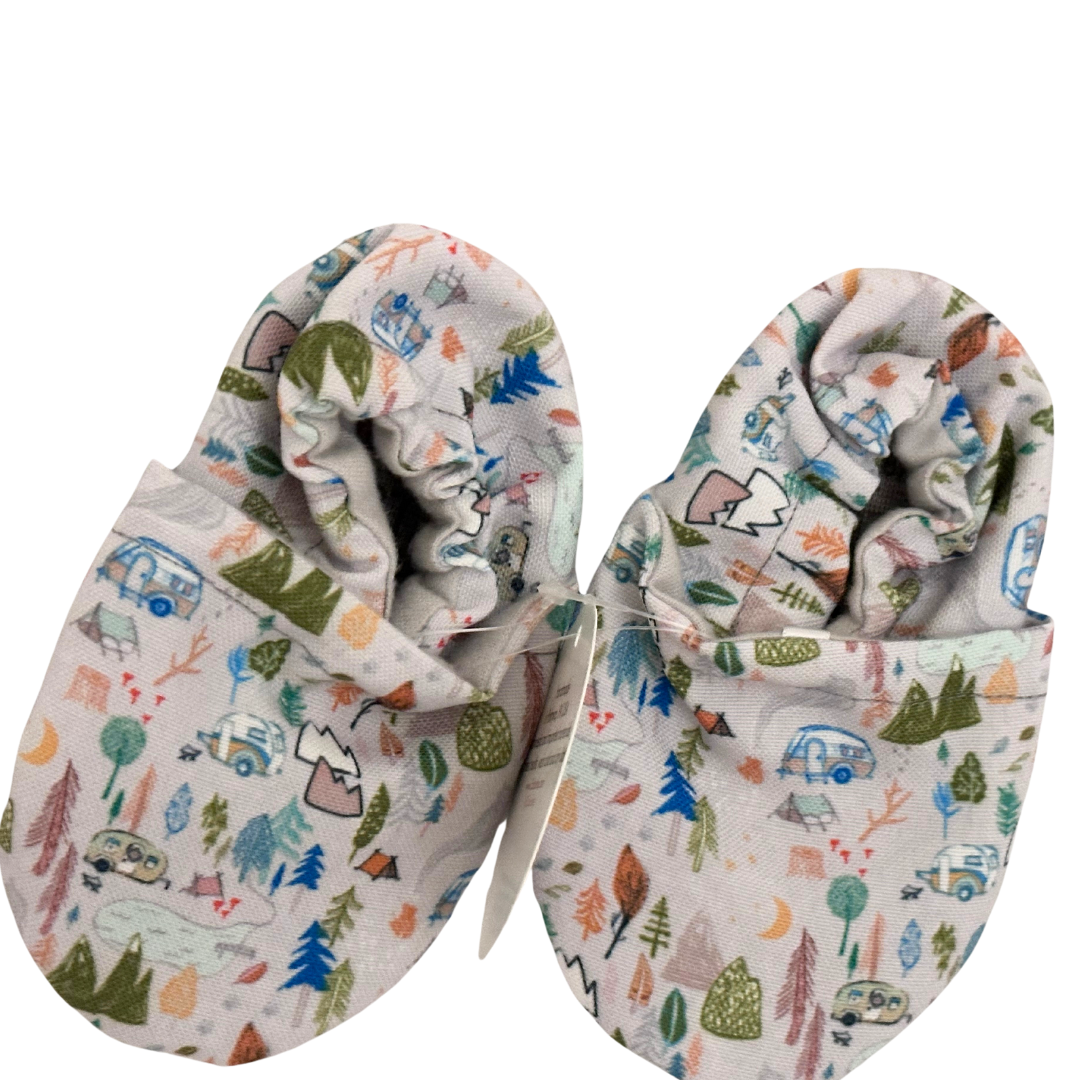 Happy Camper Cabooties baby booties. Baby shoes from the Icebreaker collection
