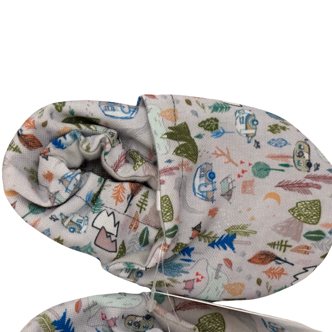 Happy Camper Cabooties baby booties. Baby shoes from the Icebreaker collection