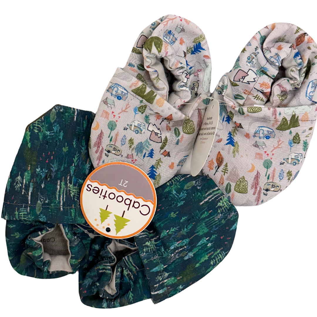 Happy Camper Eco Canvas Baby and Toddler Shoes That Don t Fall Off Cabooties 0 6 Months