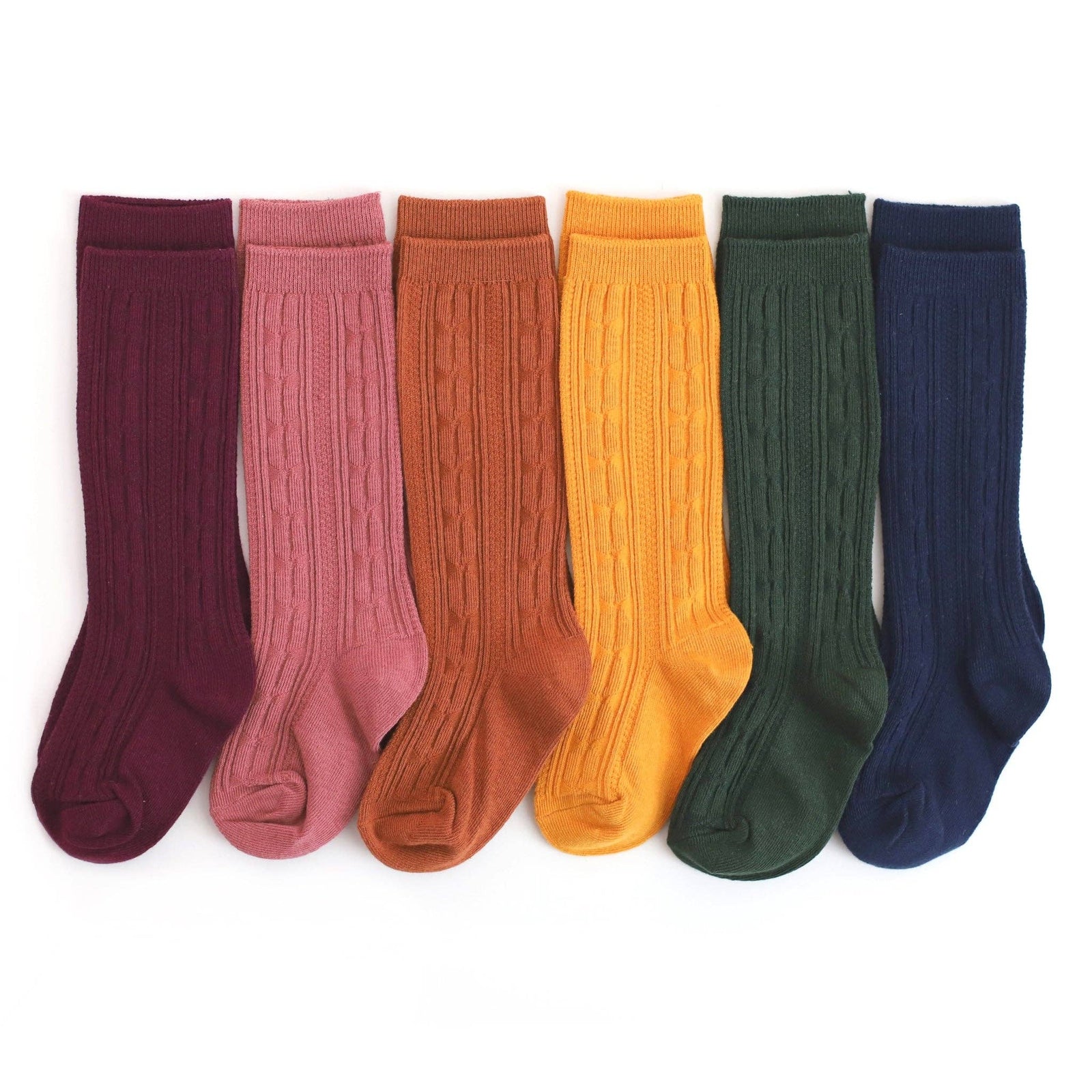 Little Stocking Co. - Bestie Cable Knit Knee High Sock Bundle