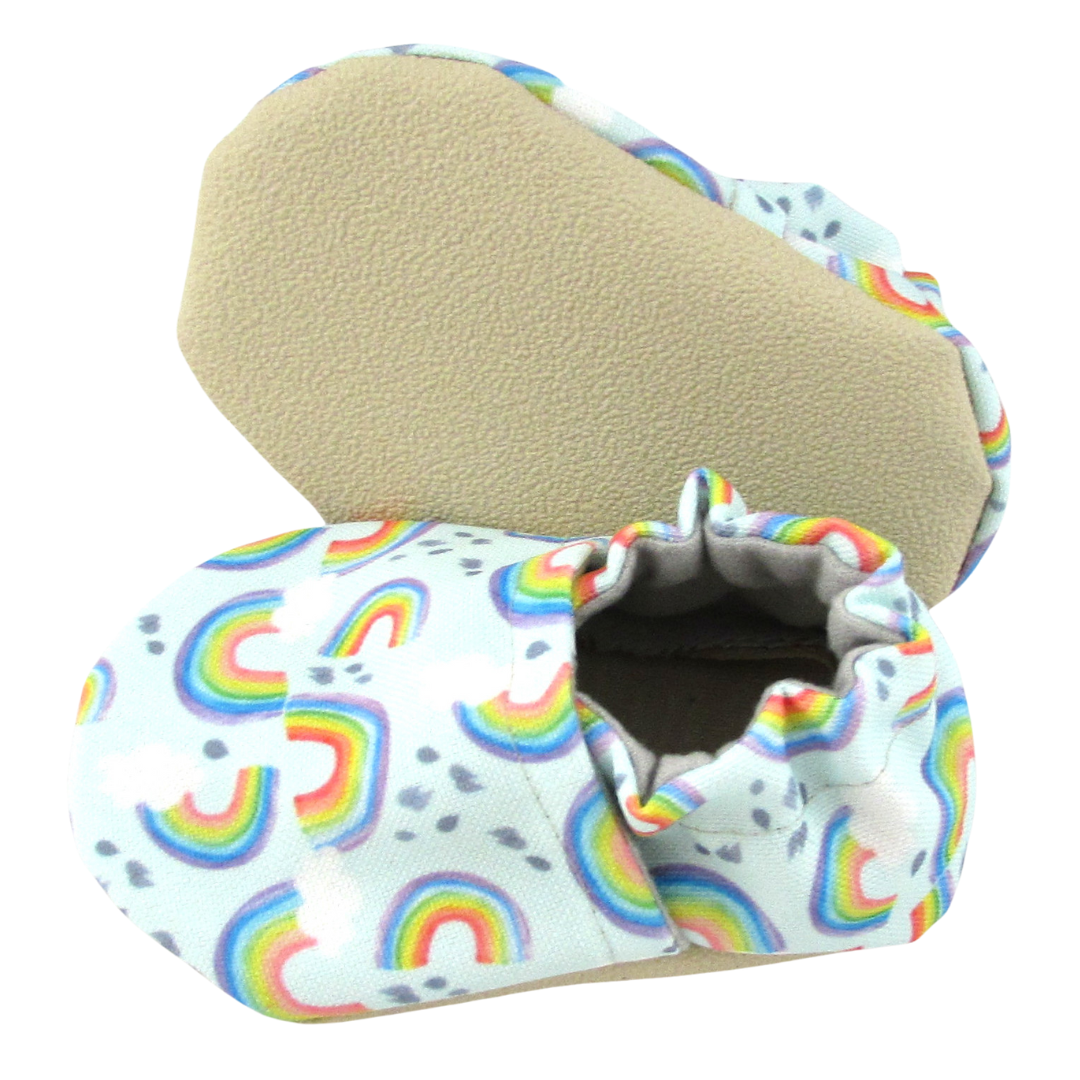Blue Rainbow Baby Shoes