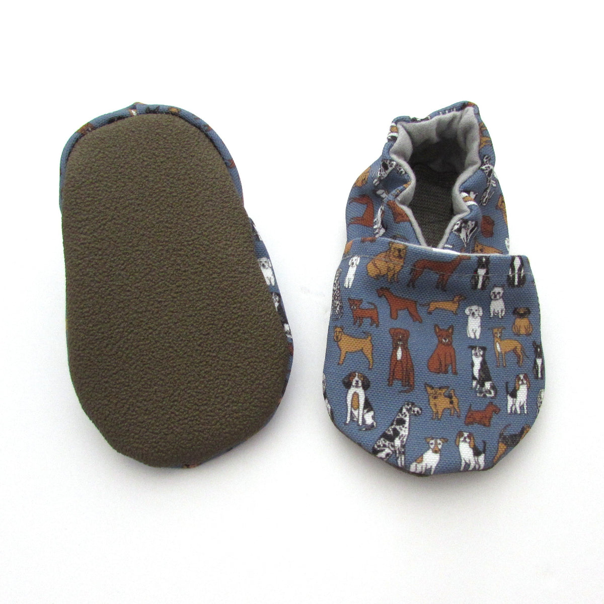 Blue Dog Eco Canvas First Walker Shoes - baby shoes for fat feet