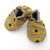 Sunflowers on Tan Washable Vegan Soft Sole Baby and Toddler Shoes For Girls
