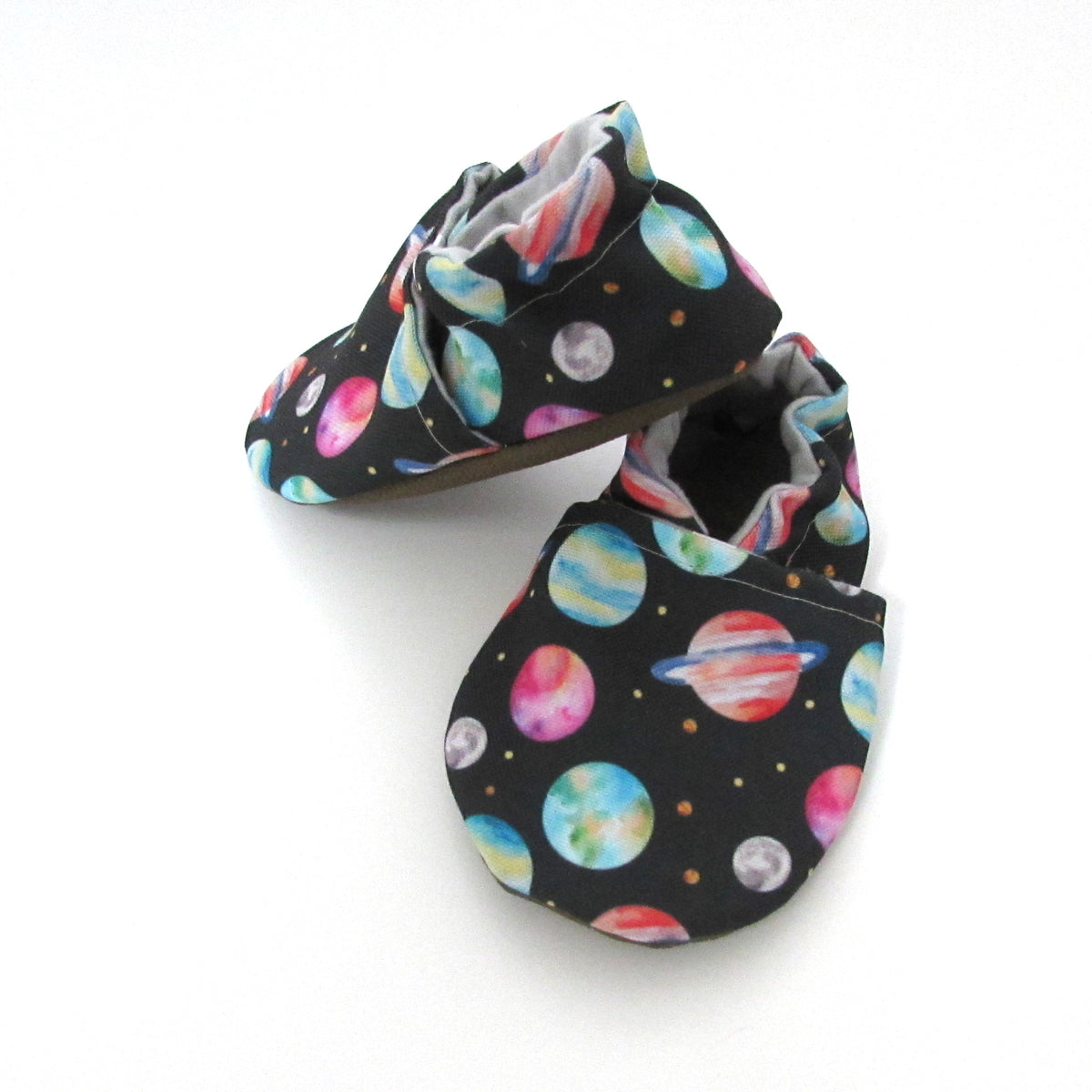 LE: Watercolor Space Baby Shoes