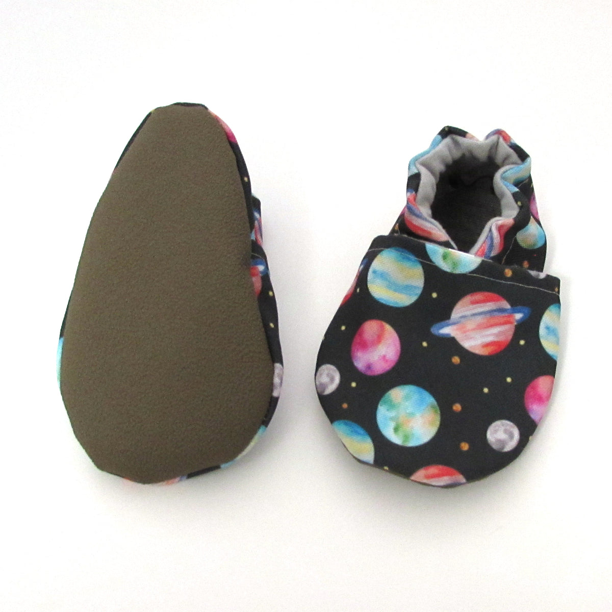 LE: Watercolor Space Baby Shoes
