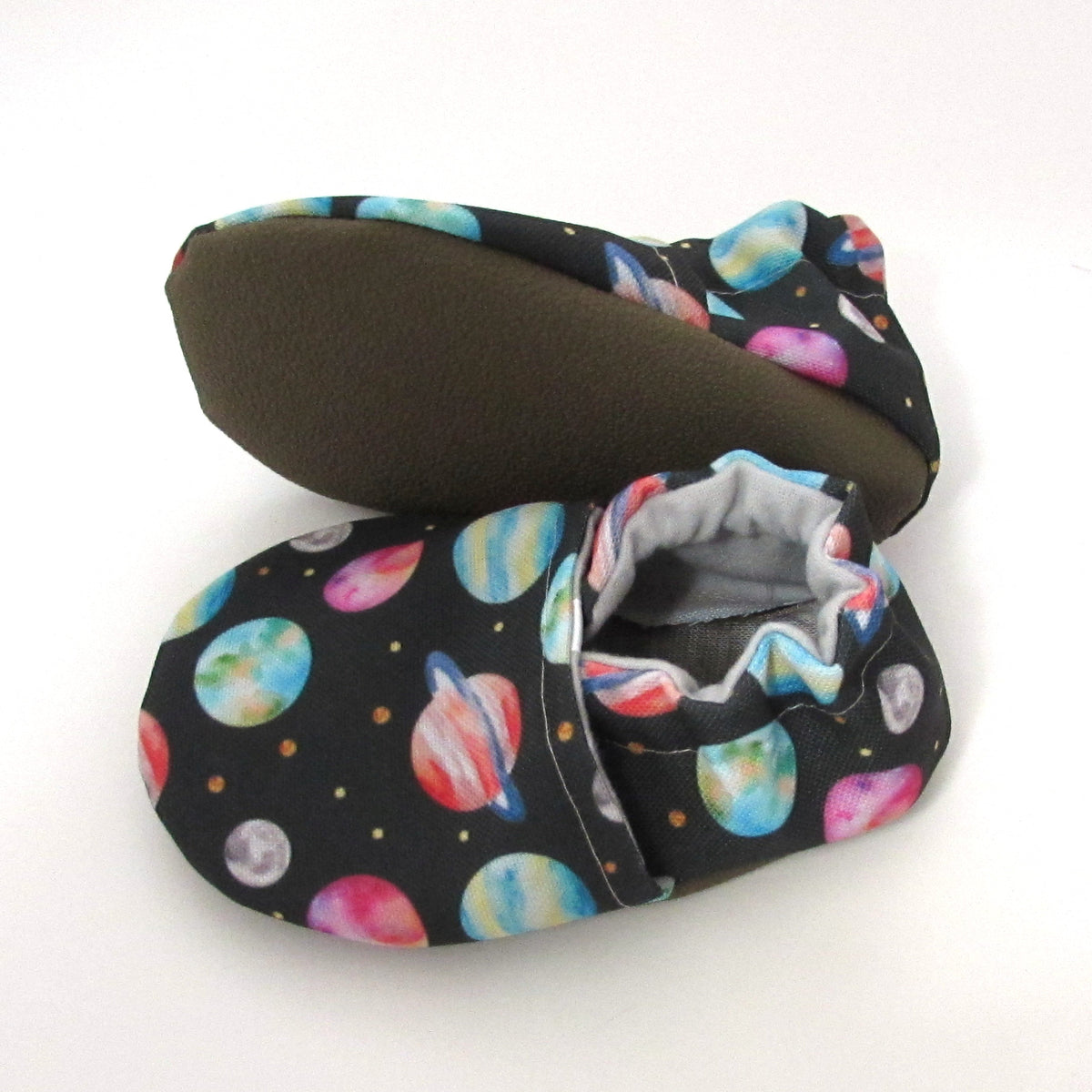LE: Watercolor Space Baby Shoes