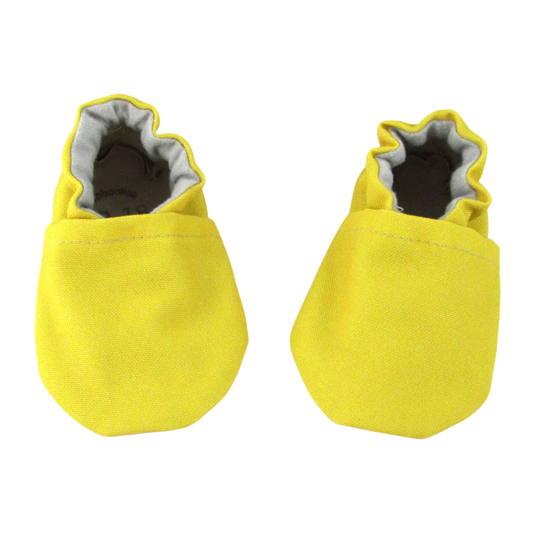 LE: Mustard Yellow Canvas Baby Shoes
