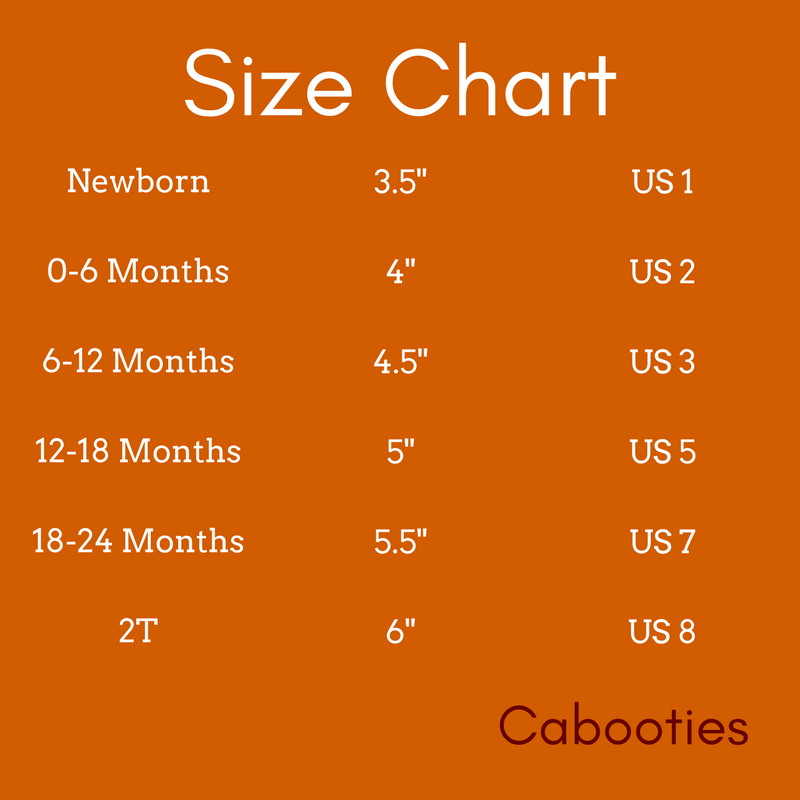 Average shoe size for 6 month old baby best sale