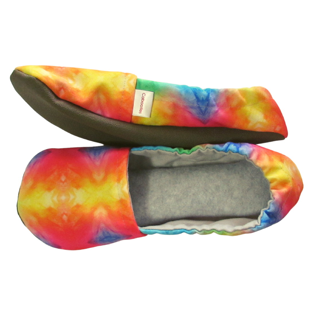 Rainbow Tie Dye Mommy and Me House Shoes