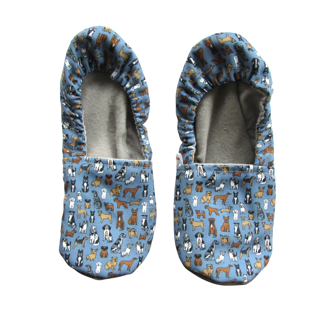 Dog Mommy and Me House Shoes with Soft Rubber Soles